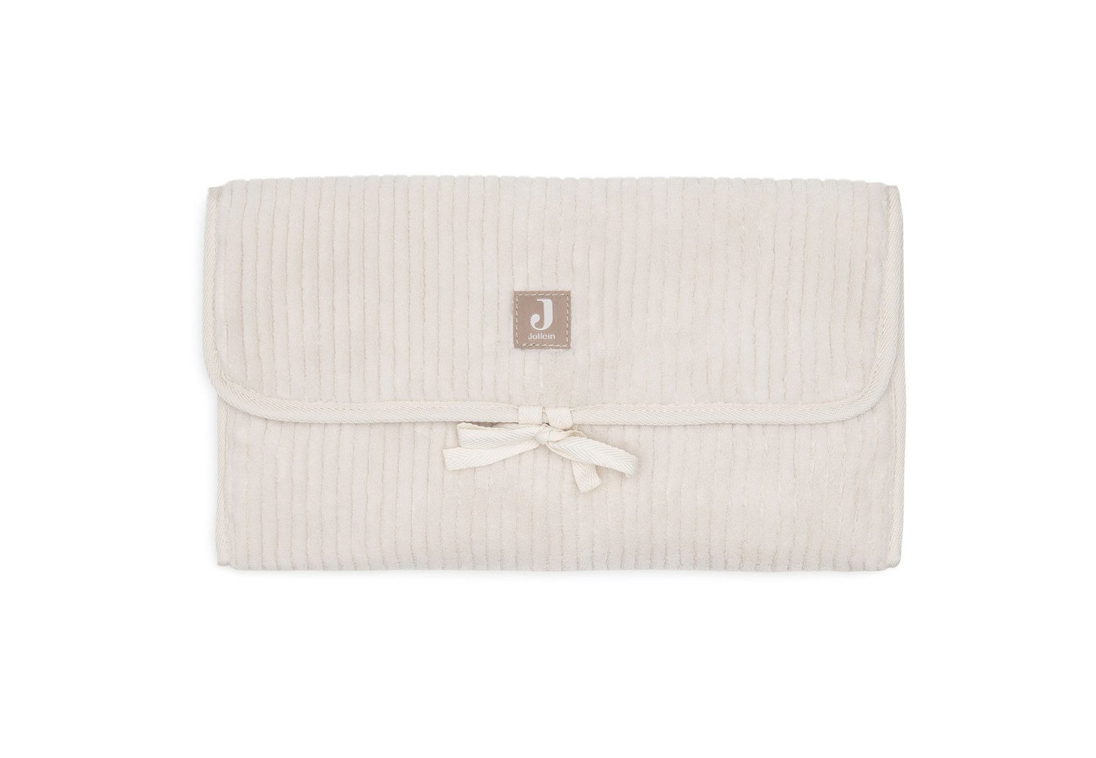 Jollein Skötbäddsunderlägg M Förvaringsfickor Cloudy Rib Oatmeal