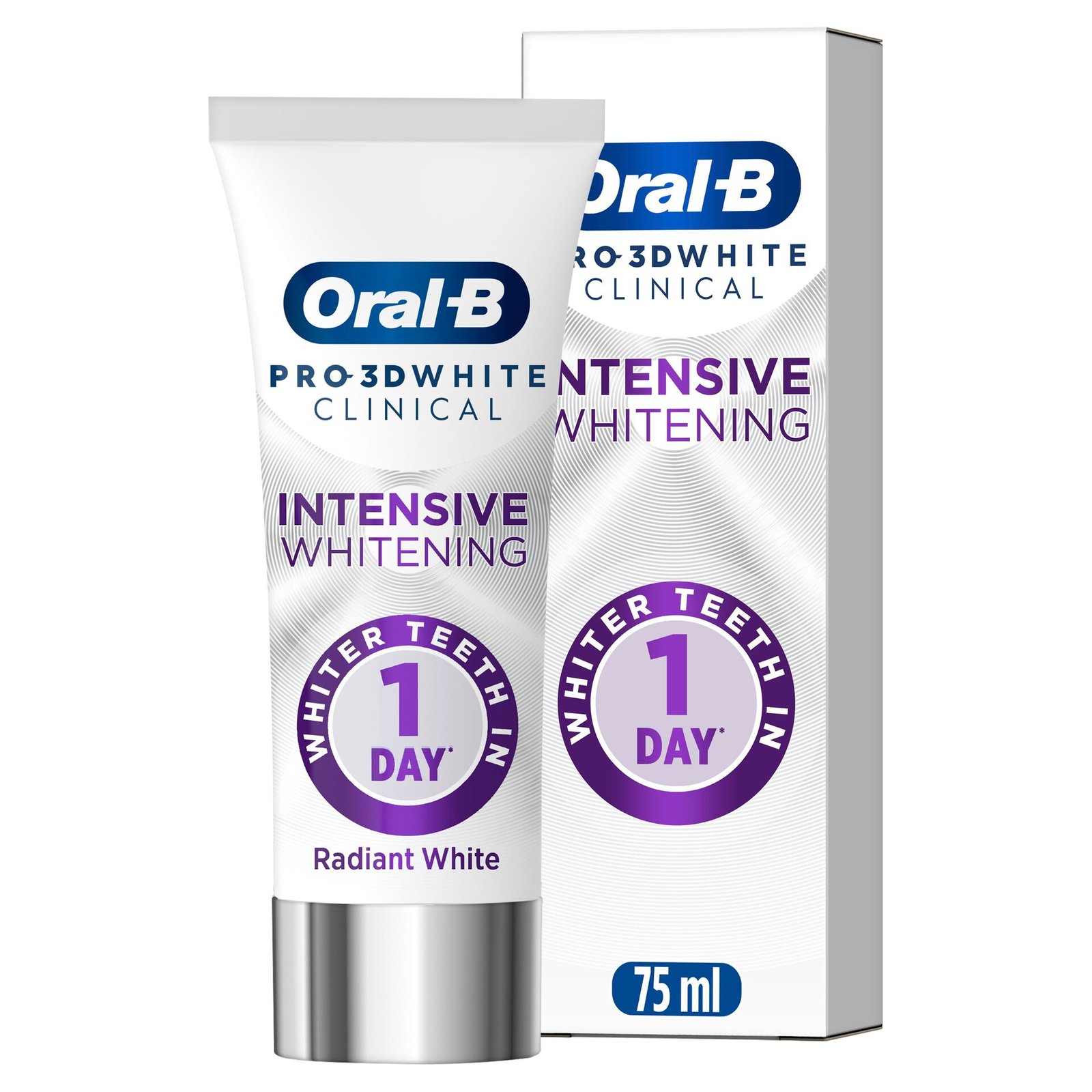 Oral-B Pro 3D White Clinical Radiant White Tandkräm 75 ml