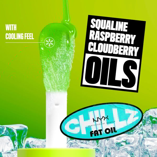 NYX Professional Makeup Fat Oil Chillz Lip Drip Läppolja 19 Kiwi Freezie 4,8 ml