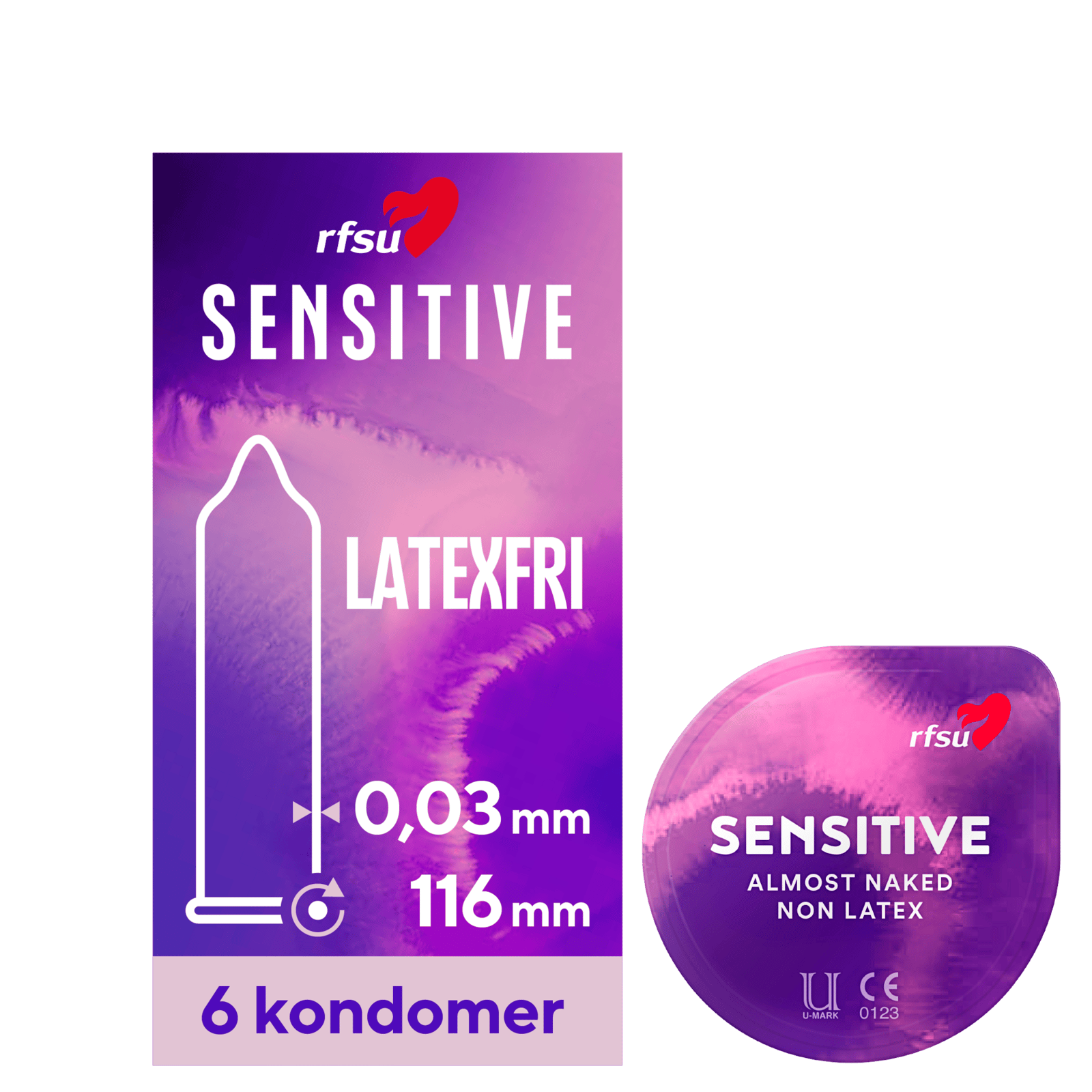 RFSU Lukt & latexfria plastkondomer 6 st