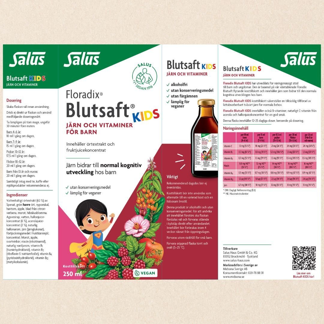 Salus Blutsaft Kids Järntillskott 250 ml