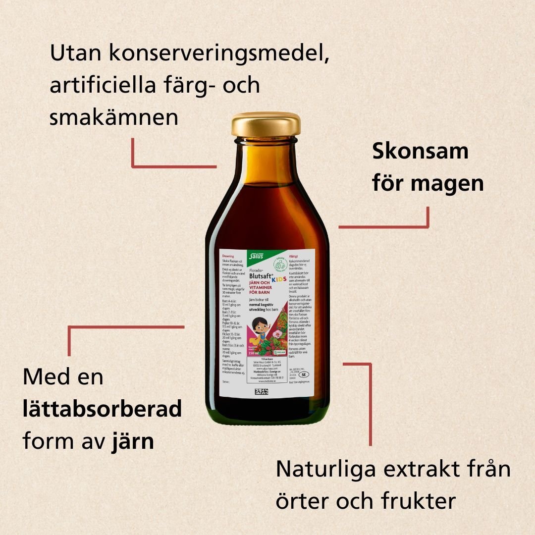Salus Blutsaft Kids Järntillskott 250 ml