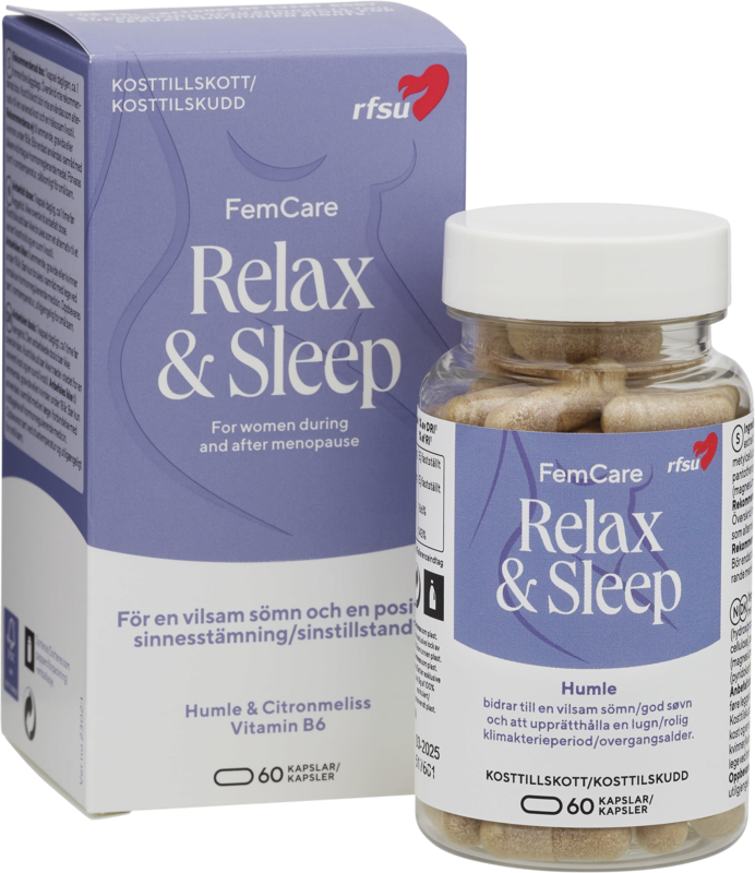 RFSU FemCare Relax & Sleep 60 kapslar