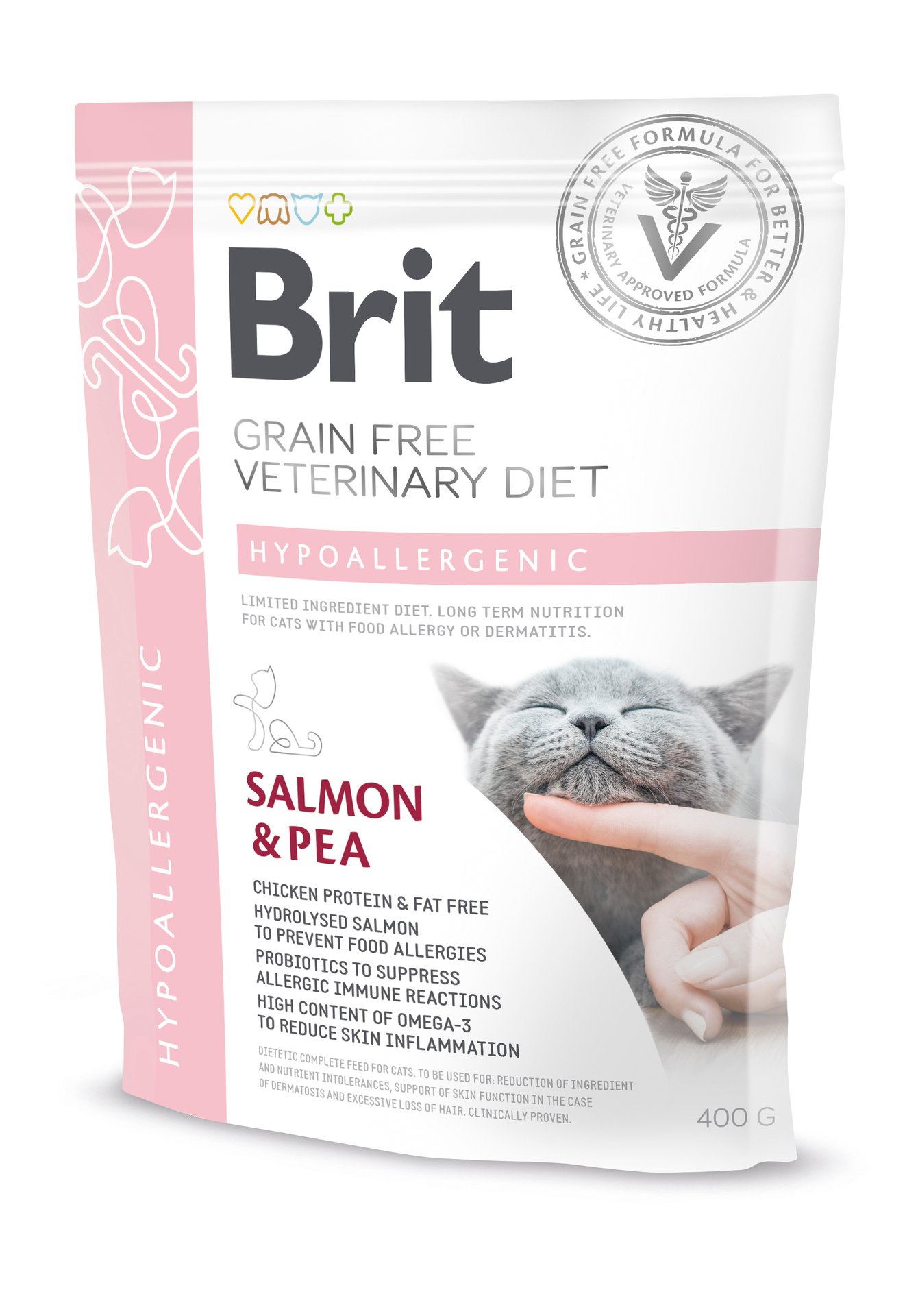 Brit Veterinary Diet Brit Grain-Free Vet Diets Cat Hypoallergenic 400 g