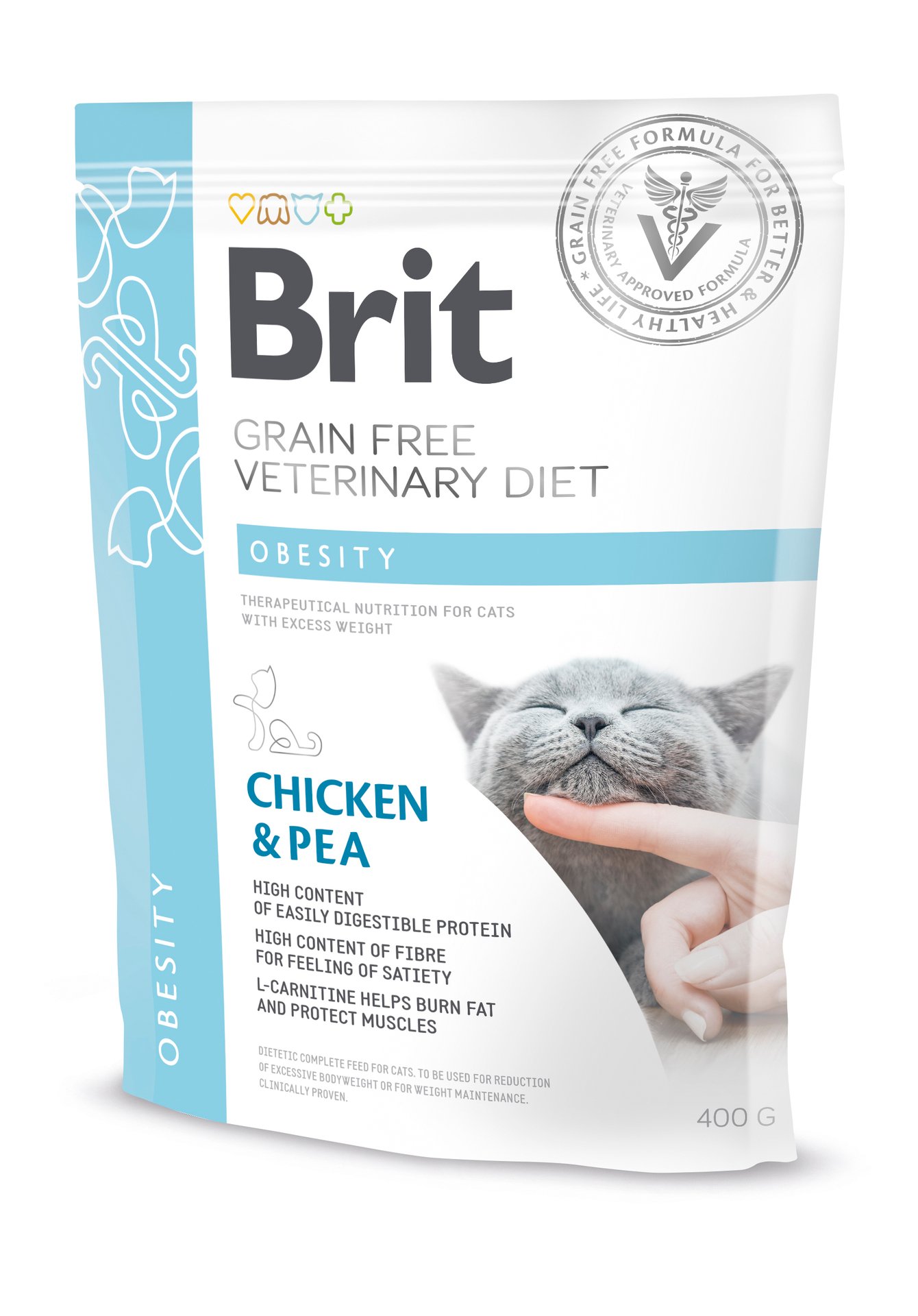 Brit Veterinary Diet Brit Grain-Free Vet Diets Cat Obesity 400 g