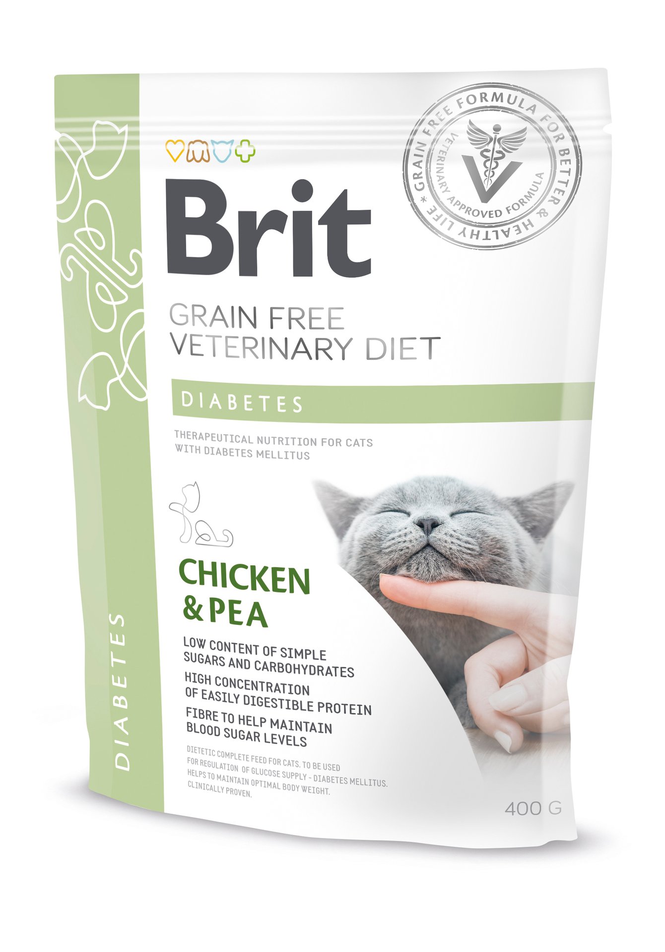 Brit Veterinary Diet Brit Grain-Free Vet Diets Cat Diabetes 400 g