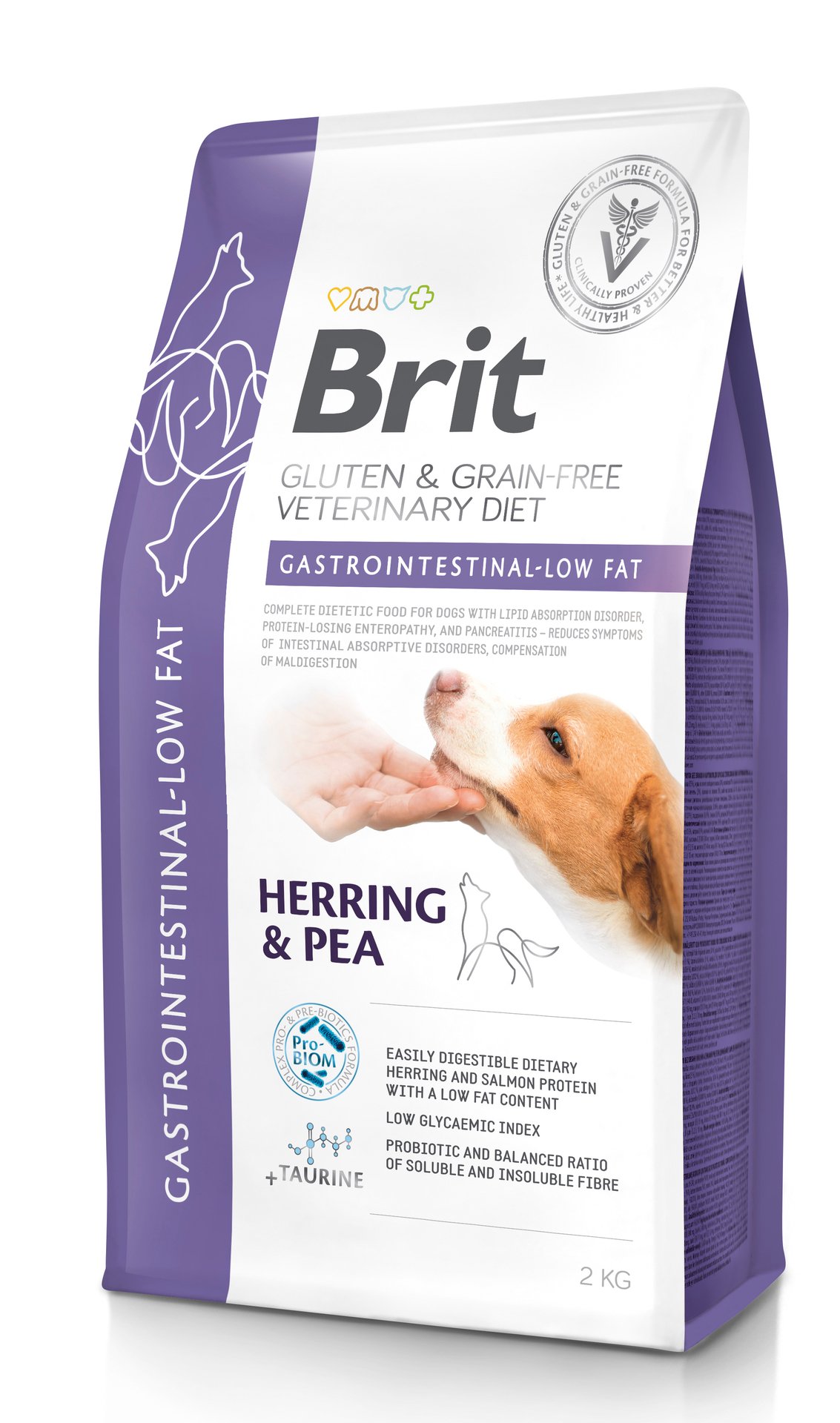 Brit Veterinary Diet Brit Grain-Free Vet Diets Dog Gastrointestinal-Low fat 2 kg