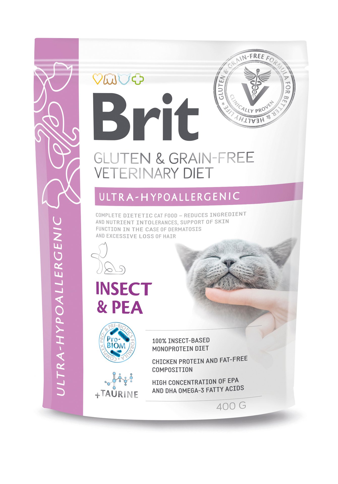 Brit Veterinary Diet Brit Grain-Free Vet Diets Cat Ultra-hypoallergenic 400 g