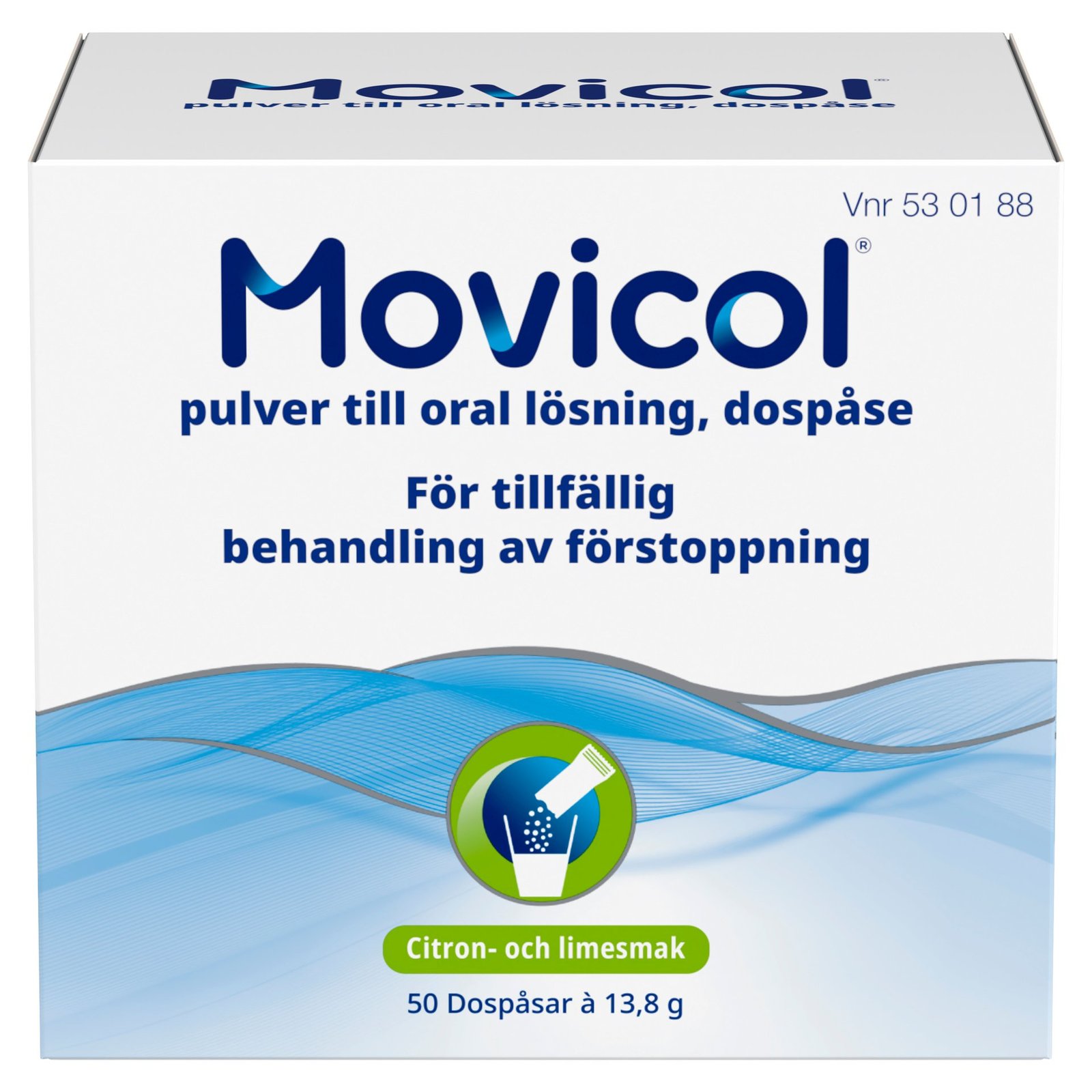 Movicol dospåse, pulver till oral lösning, 50 st
