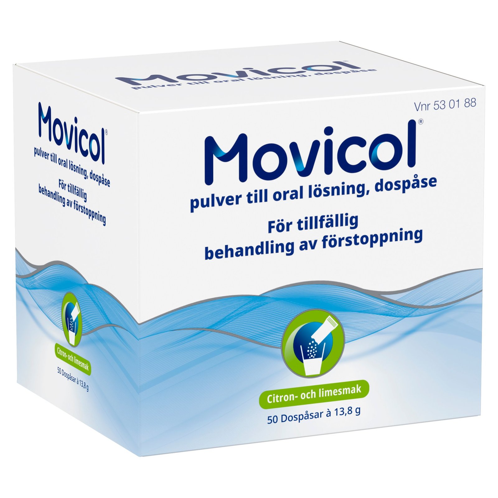 Movicol dospåse, pulver till oral lösning, 50 st