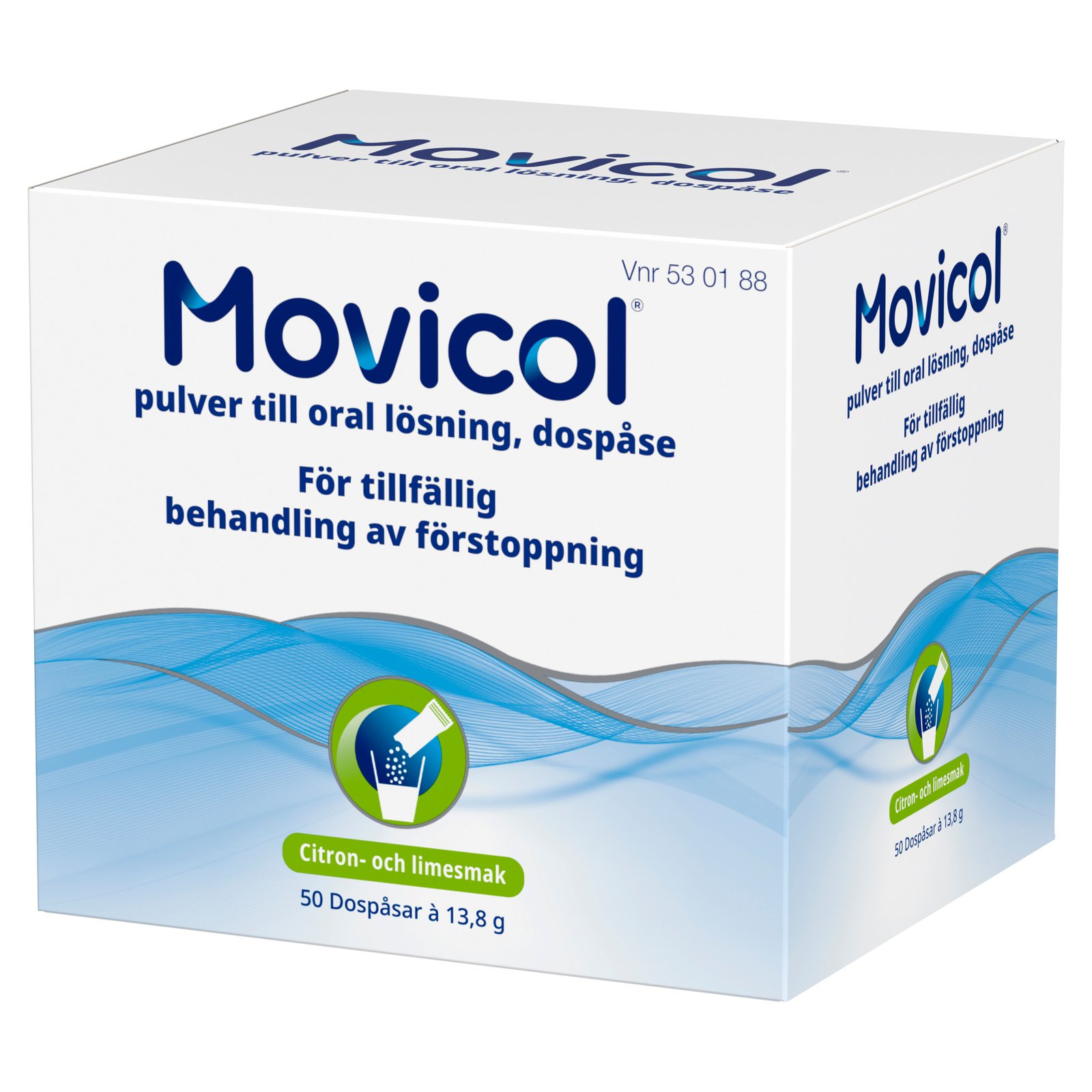 Movicol dospåse, pulver till oral lösning, 50 st