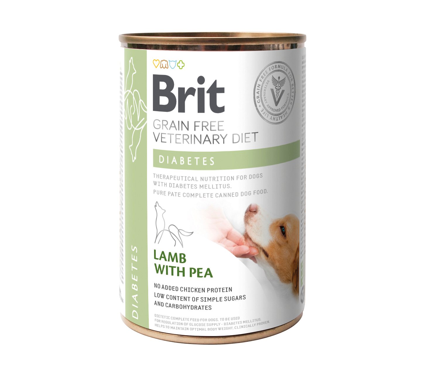 Brit Veterinary Diet Brit Grain-Free Vet Diets Dog Can Diabetes 400 g