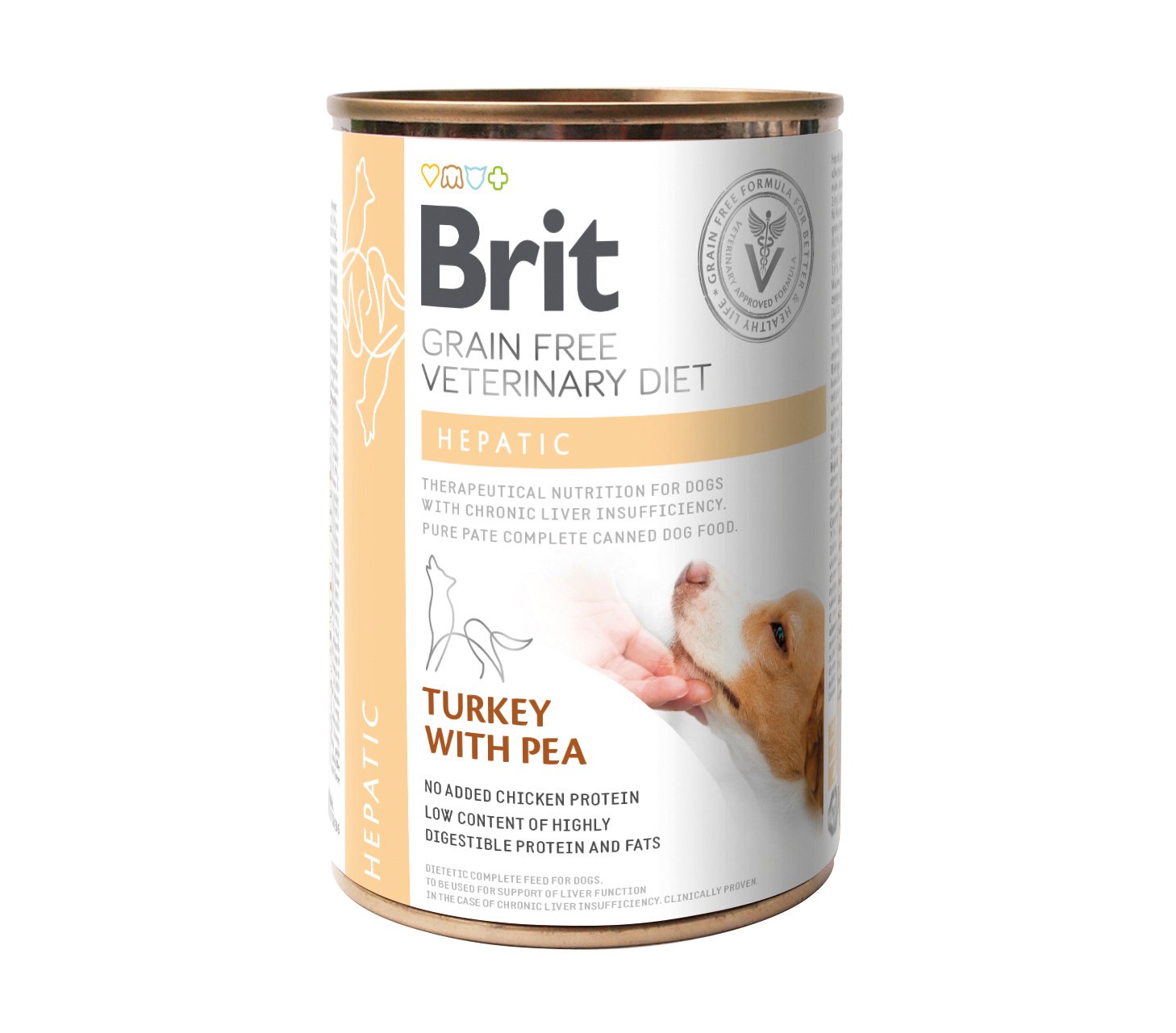 Brit Veterinary Diet Brit Grain-Free Vet Diets Dog Can Hepatic 400 g