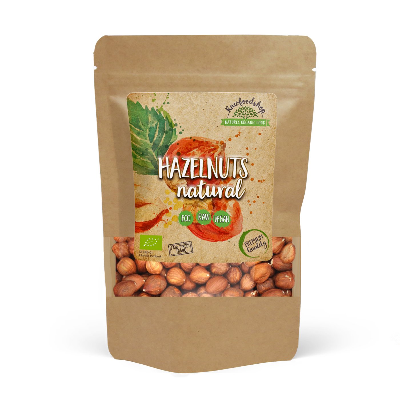 Rawfoodshop Hasselnötter Eko 1 kg