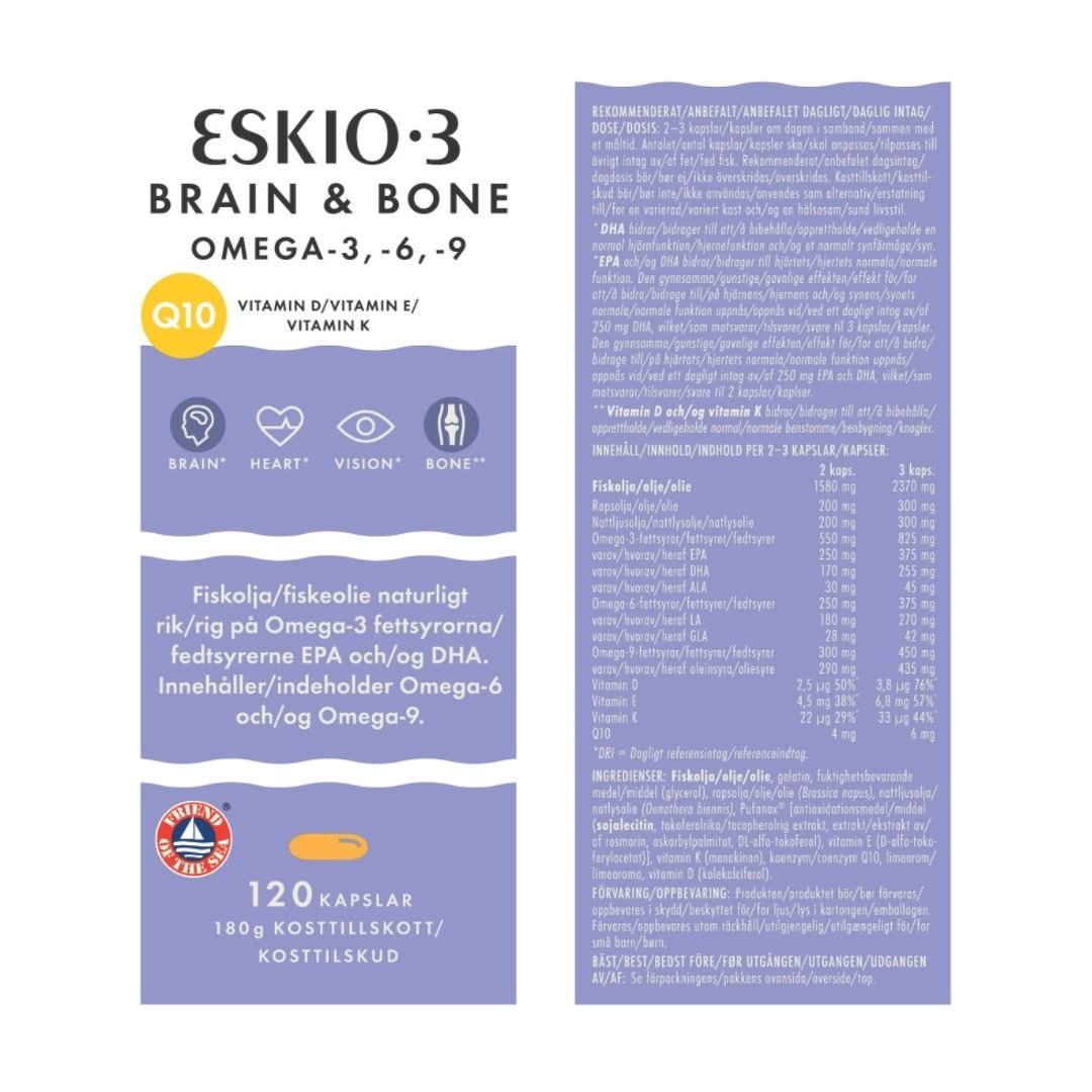 ESKIO-3 Brain & Bone 120 kapslar