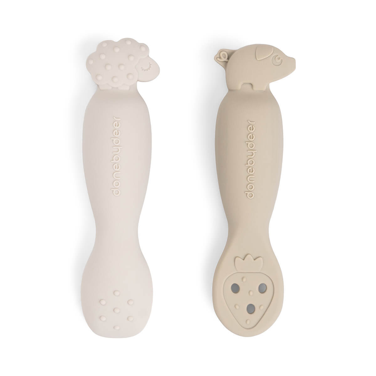 Done by Deer Learning spoon set Tiny Farm Sand