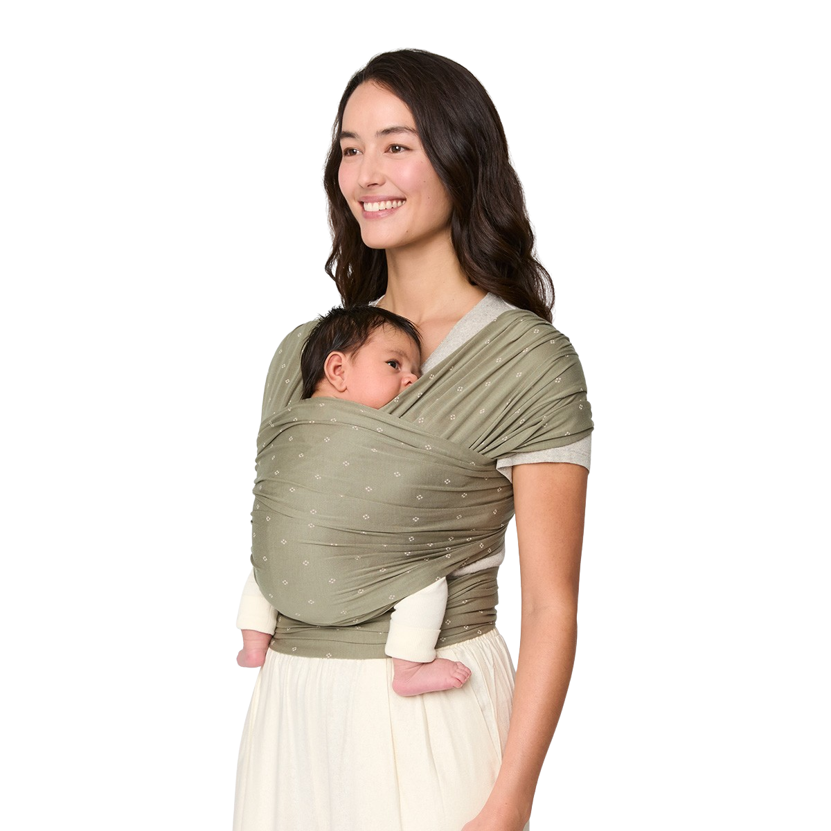 Ergobaby Aura Wrap Knit Soft Olive Diamonds Bärsjal