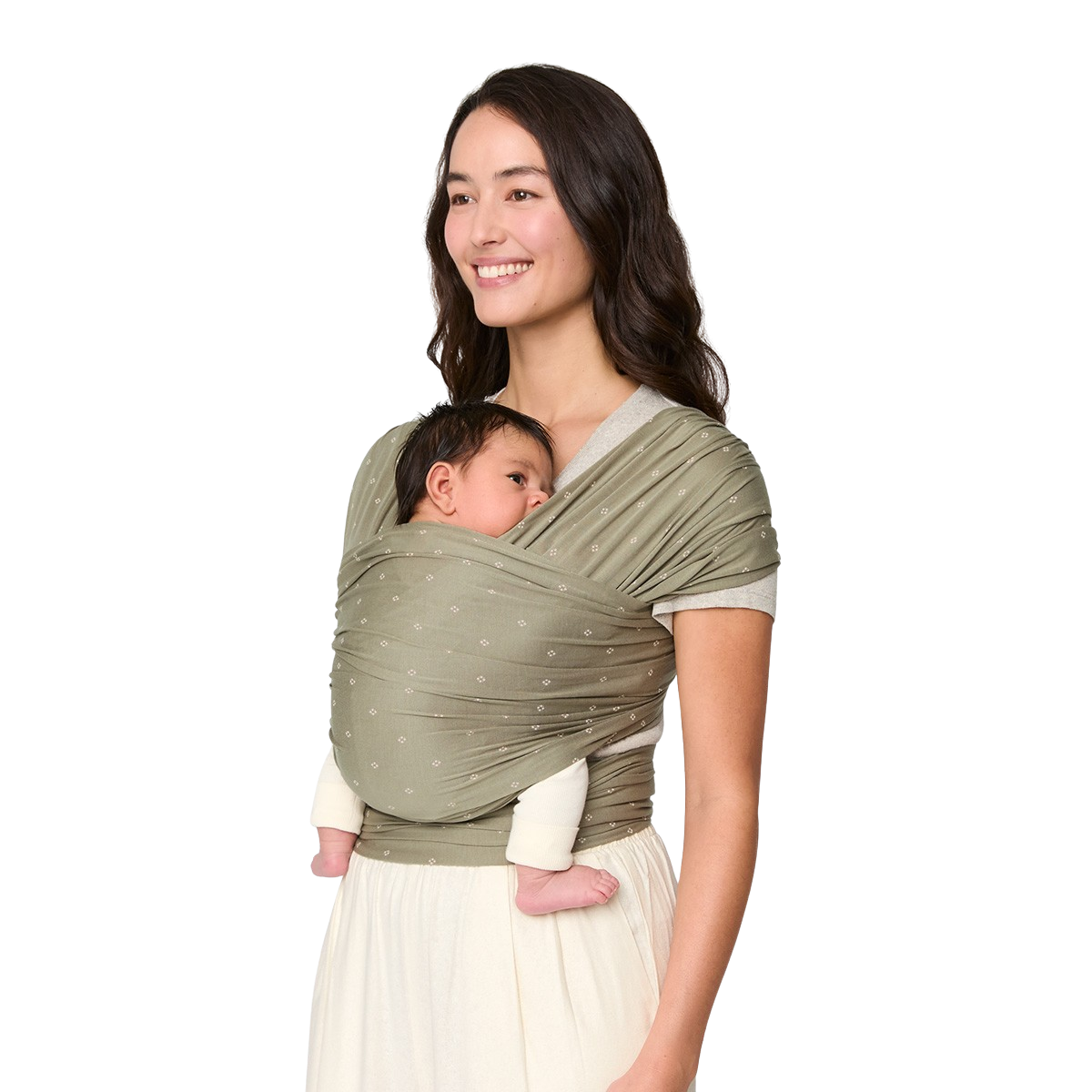 Ergobaby Aura Wrap Knit Soft Olive Diamonds Bärsjal