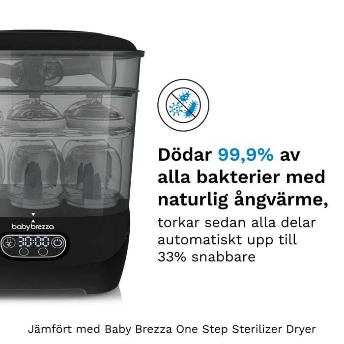 Baby Brezza Sterilizer Dryer Advanced BLACK