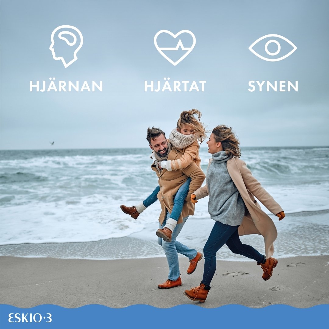 Eskio-3 High Omega-3 Fiskolja 120 kapslar