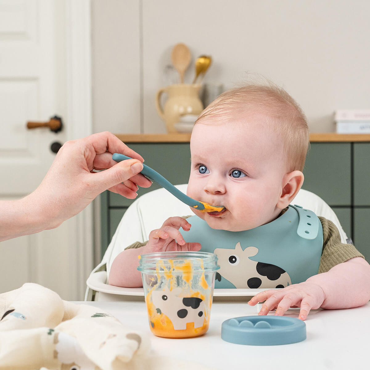 Done by Deer Babymatbehållare Tiny Farm Puder 2-pack