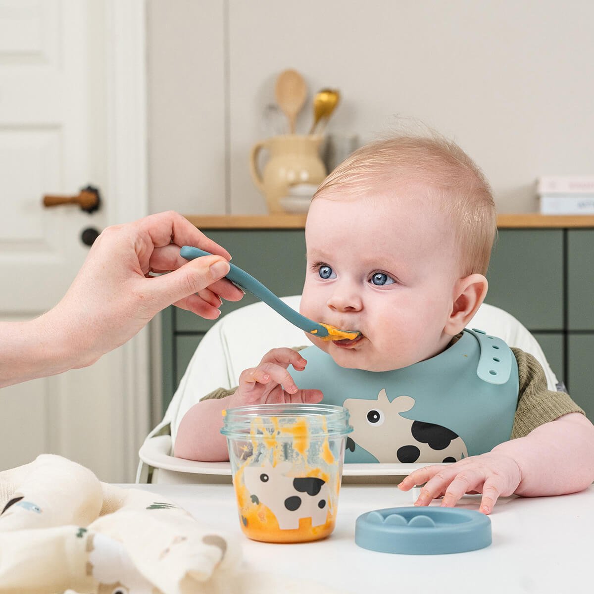 Done by Deer Babymatbehållare Tiny Farm Puder 2-pack