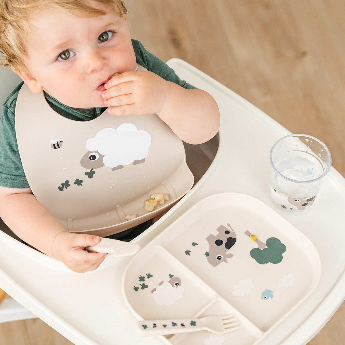 Done by Deer Silicone Bib Sheepy Sand