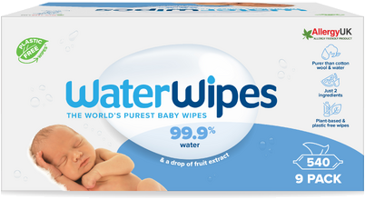 WaterWipes Våtservett Plastfri Big Pack 9 x 60 st