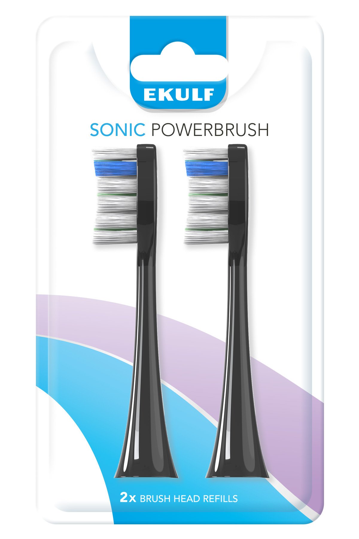EKULF Sonic PowerBrush black refill