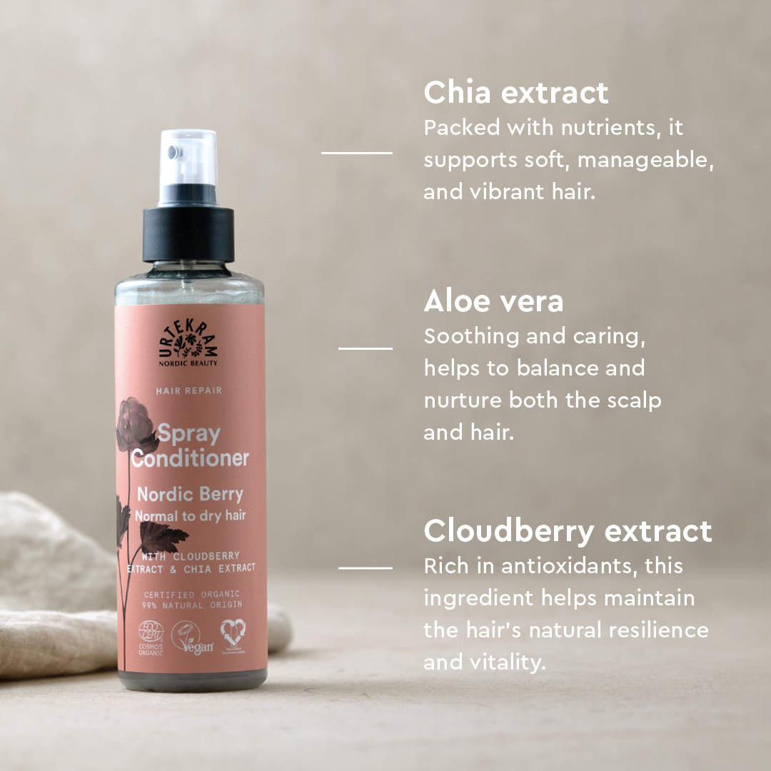 Urtekram Beauty Nordic Berry Spray Conditioner Normal/dry 250ml