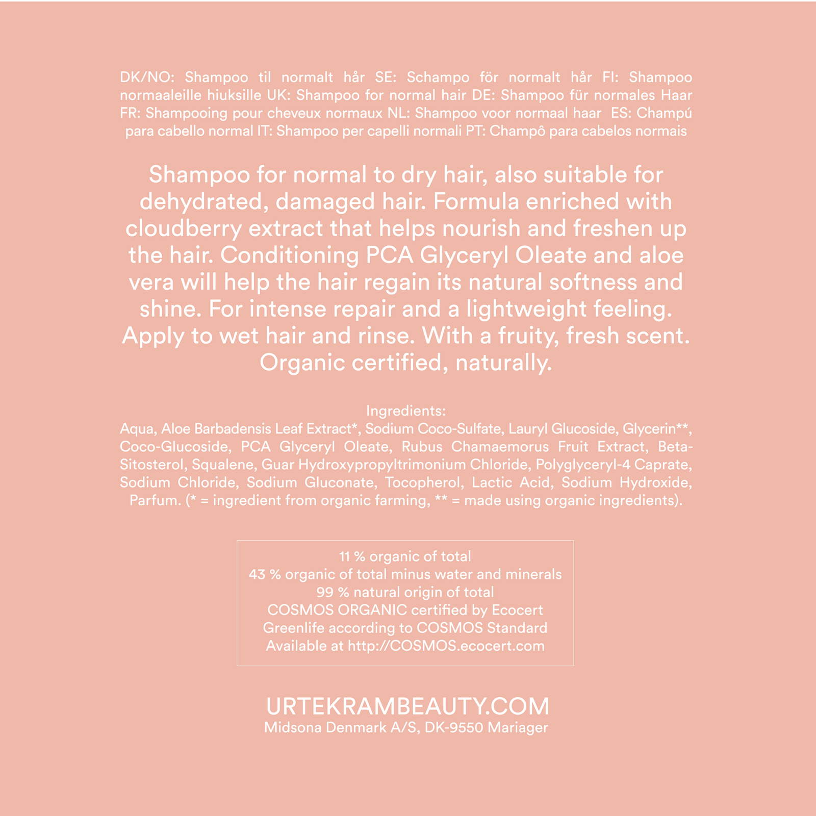 Urtekram Beauty Nordic Berry Shampoo 250 ml
