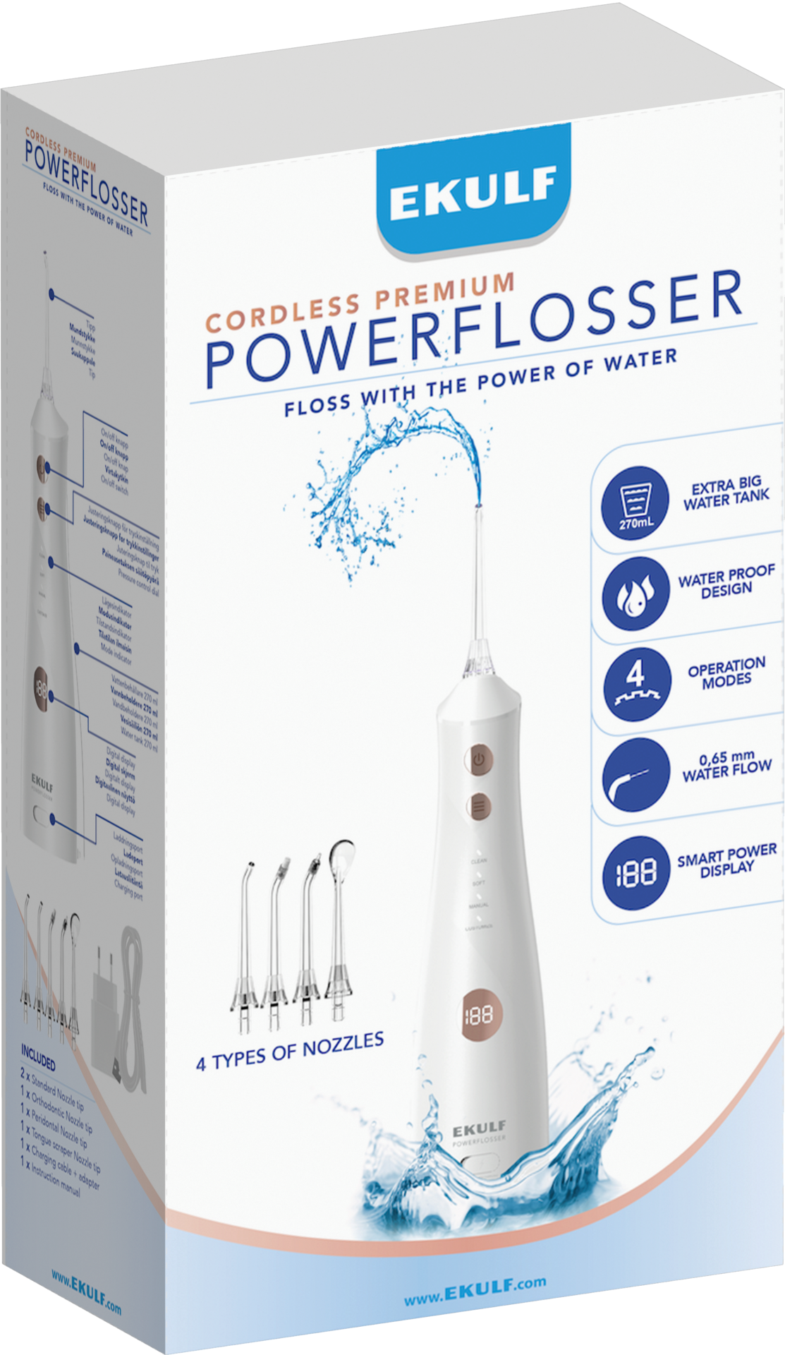 EKULF PowerFlosser Premium White