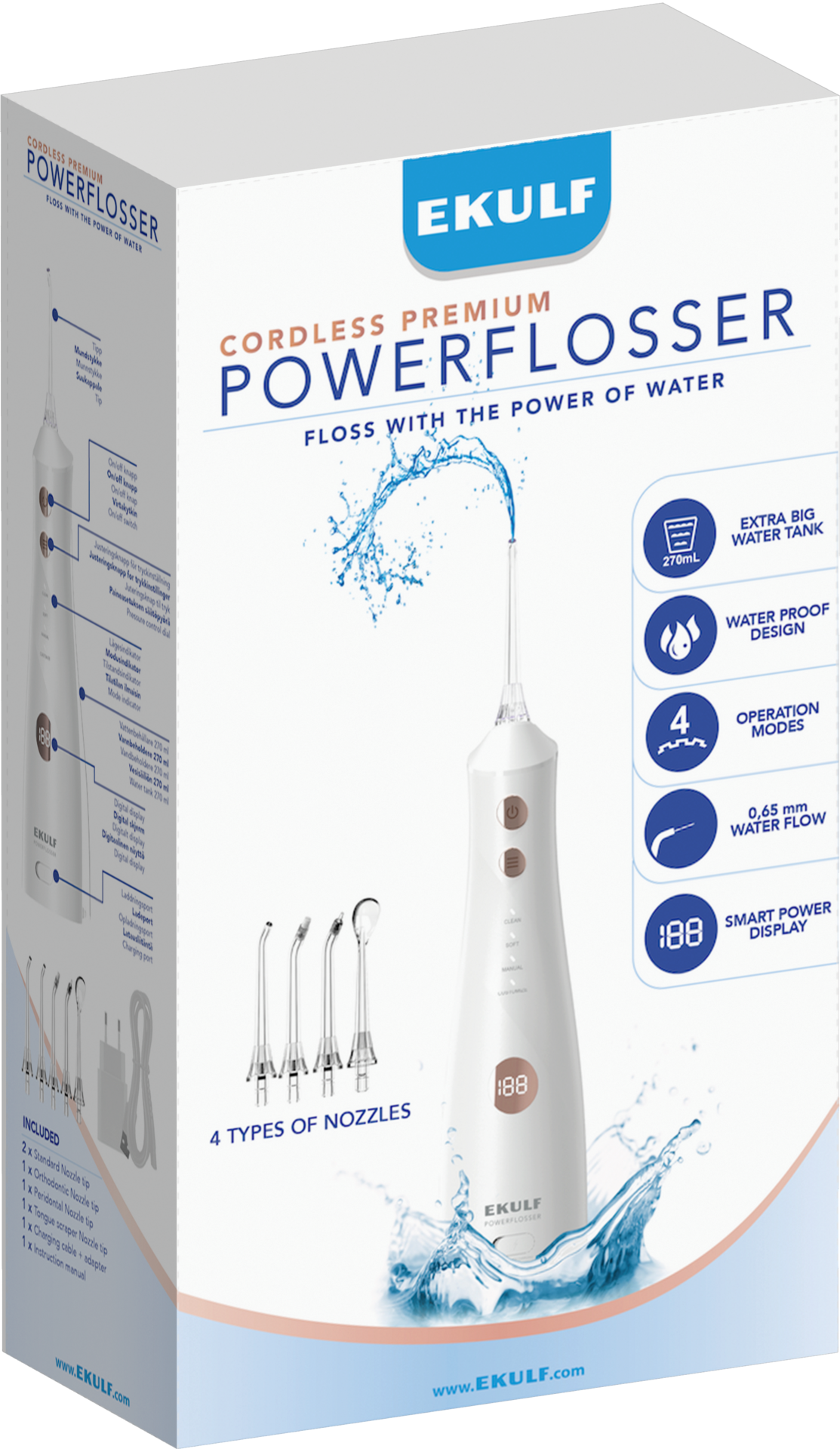EKULF PowerFlosser Premium White