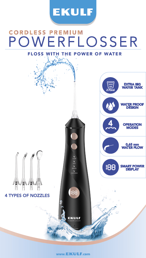 EKULF PowerFlosser Premium Black