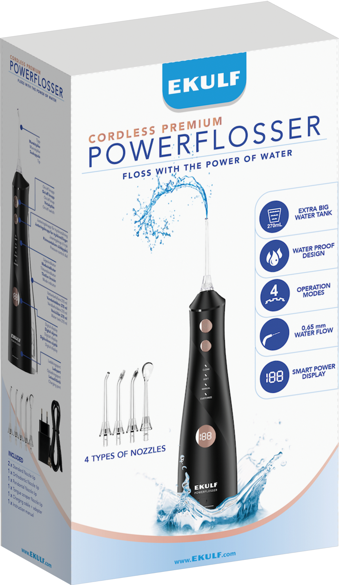 EKULF PowerFlosser Premium Black
