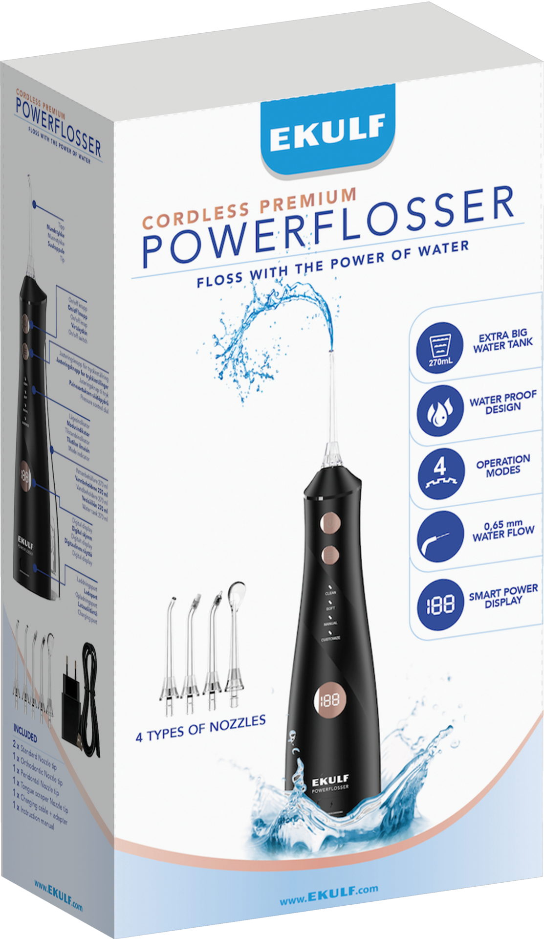 EKULF PowerFlosser Premium Black