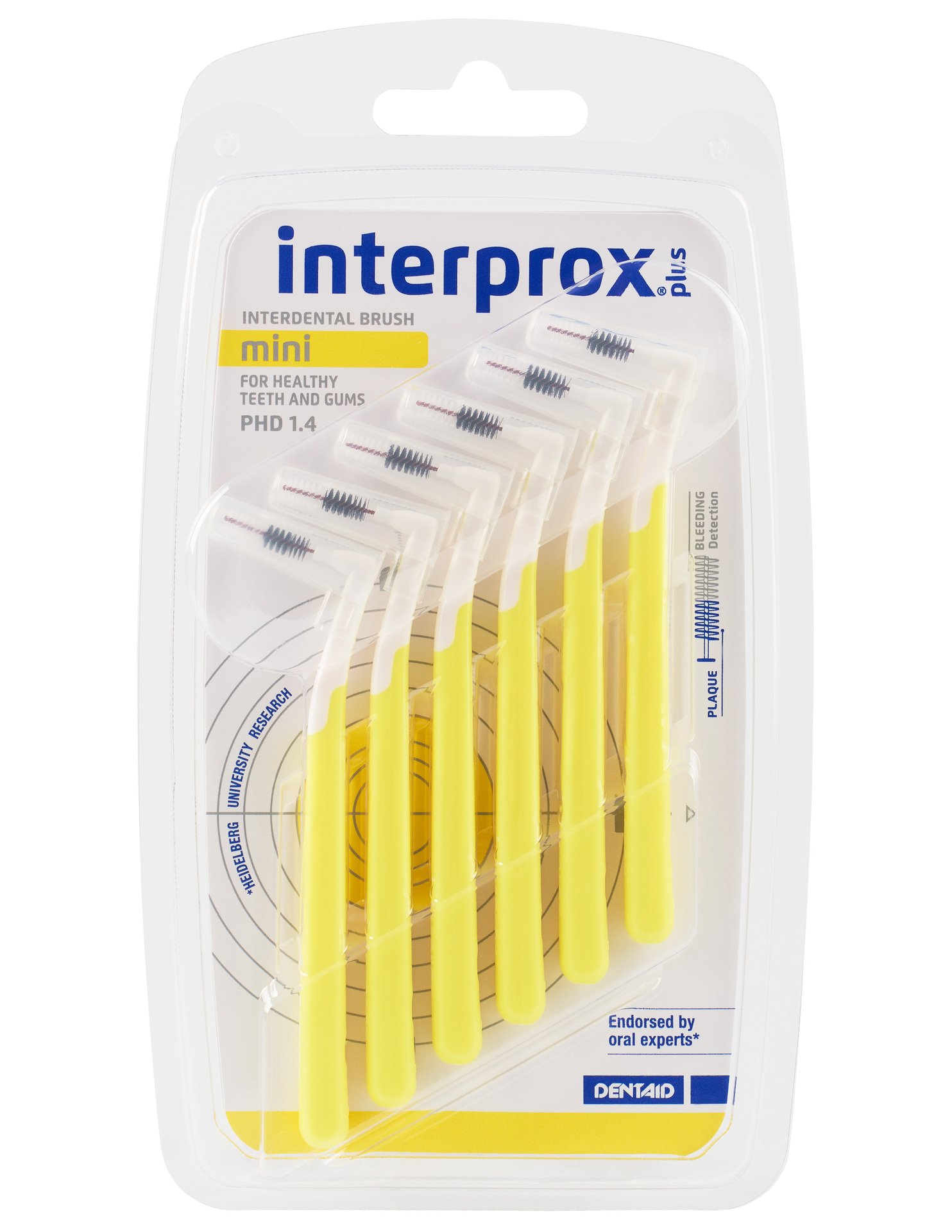 Interprox Vinkel Plus Mini Mellanrumsborste Gul 0,7 mm 6 st