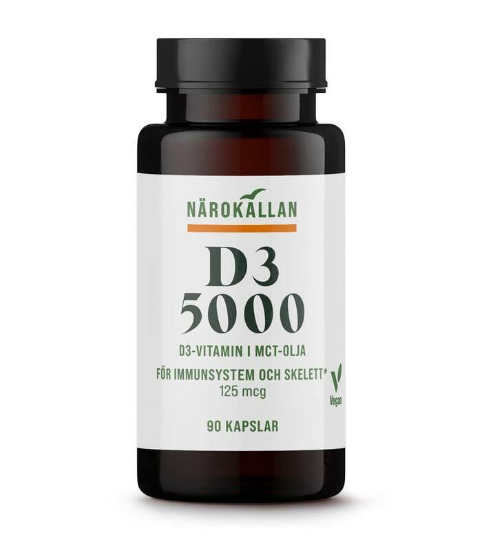 Närokällan D3 5000 Vegan 90 kapslar