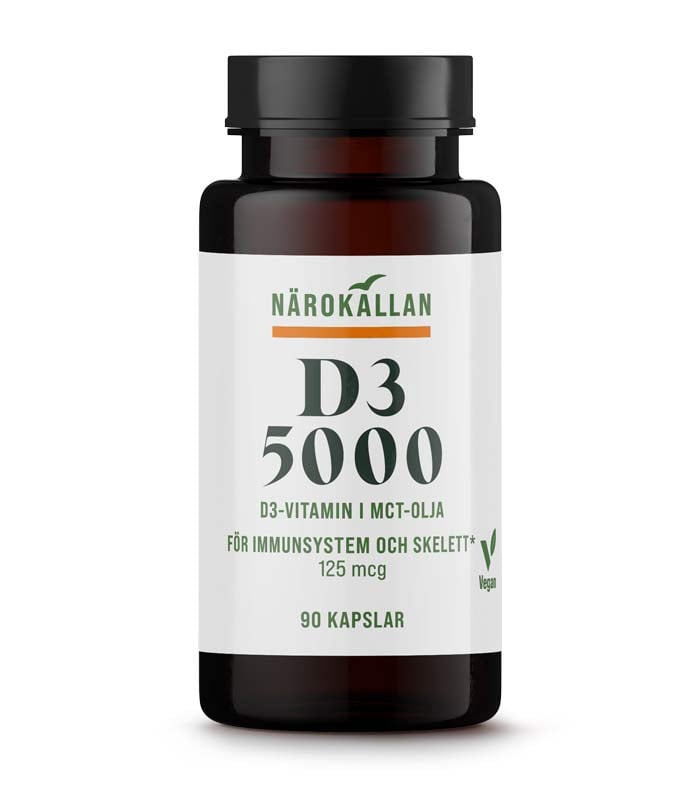 Närokällan D3 5000 Vegan 90 kapslar