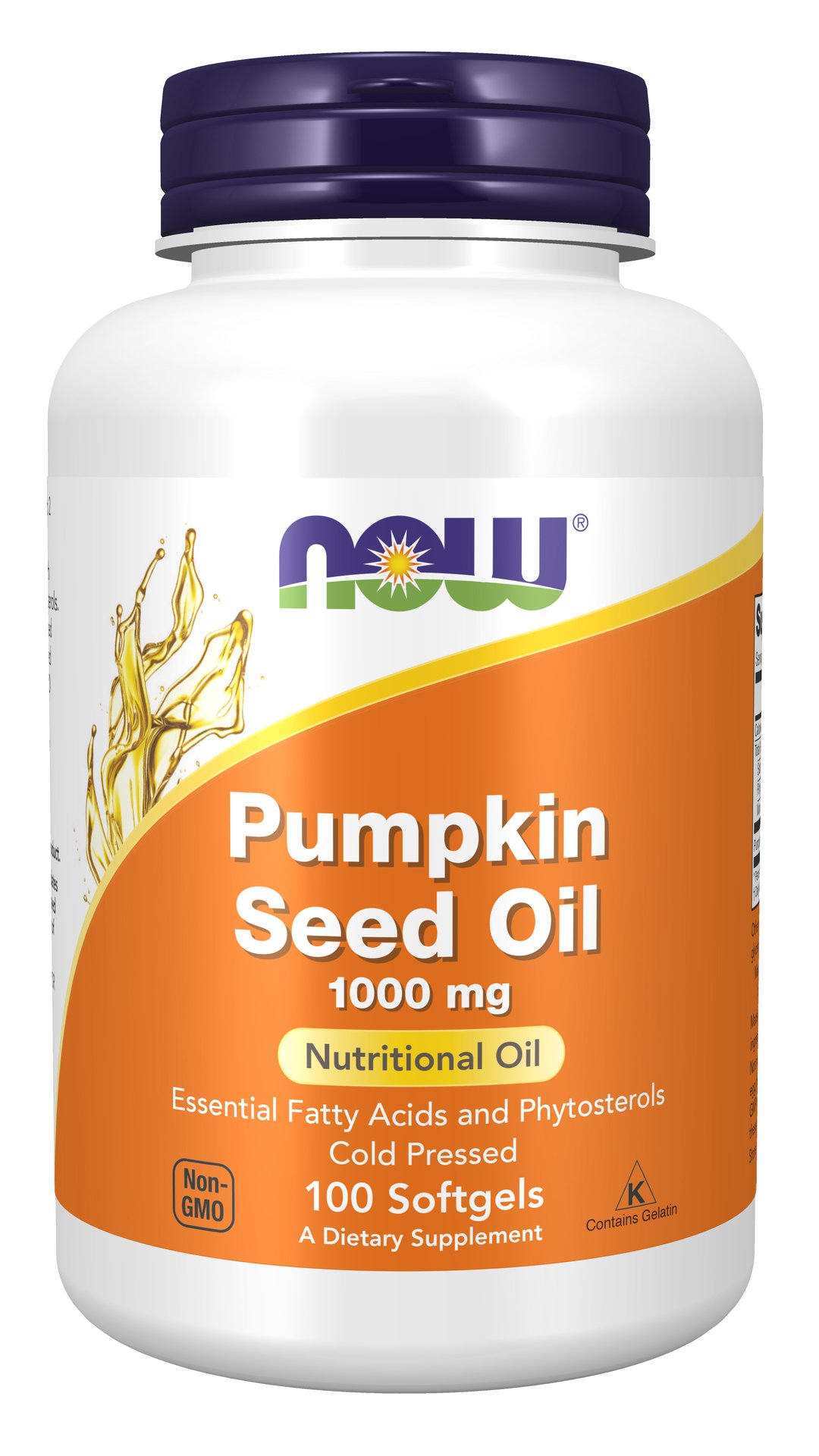 Now Pumpkin Seed Oil 1000 mg 100 Softgels