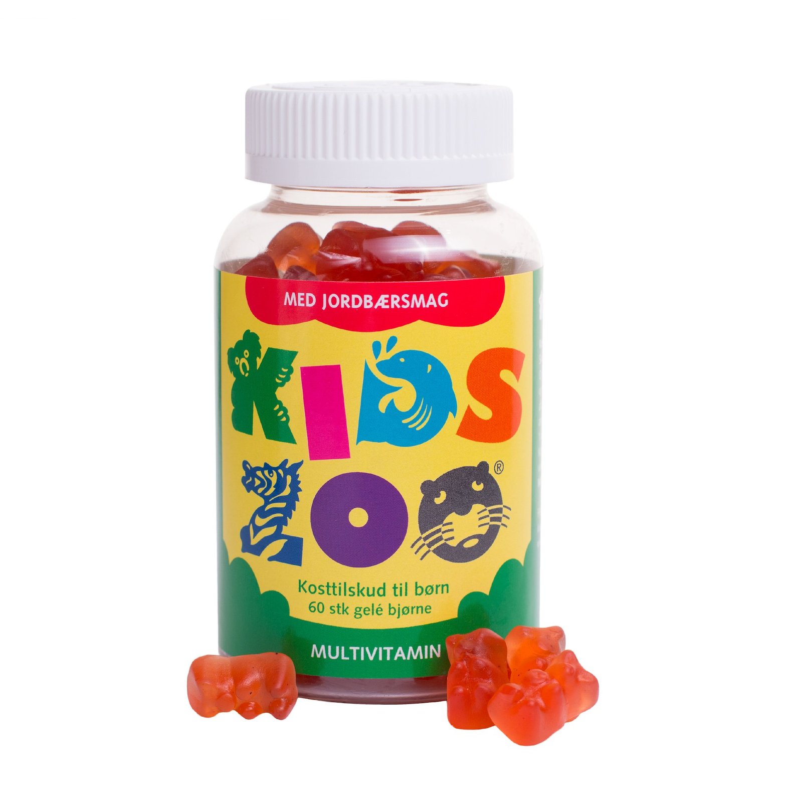 KidsZoo Multivitamin Jordgubbssmak 60 tuggtabletter