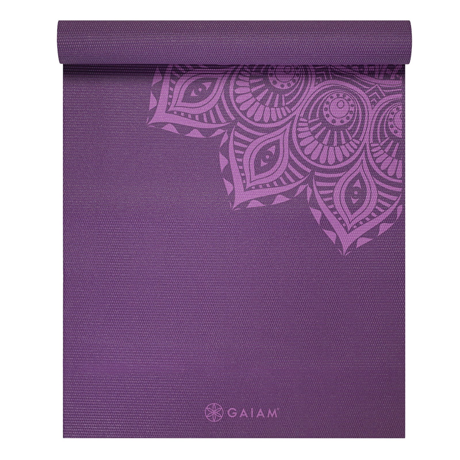 GAIAM Yoga Mat Purple Mandala 6mm