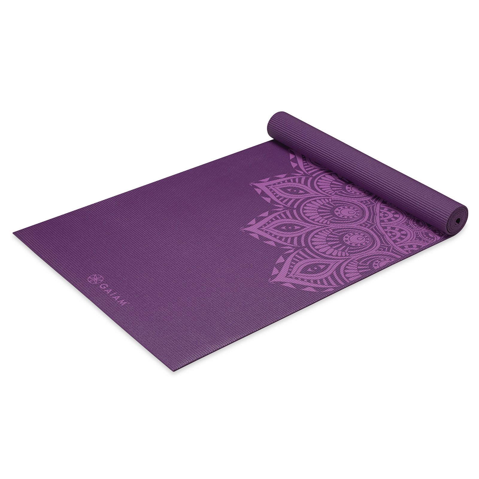 GAIAM Yoga Mat Purple Mandala 6mm