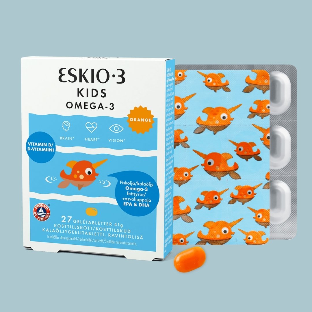 ESKIO-3 Kids Omega-3 & D-Vitamin 27 tuggtabletter