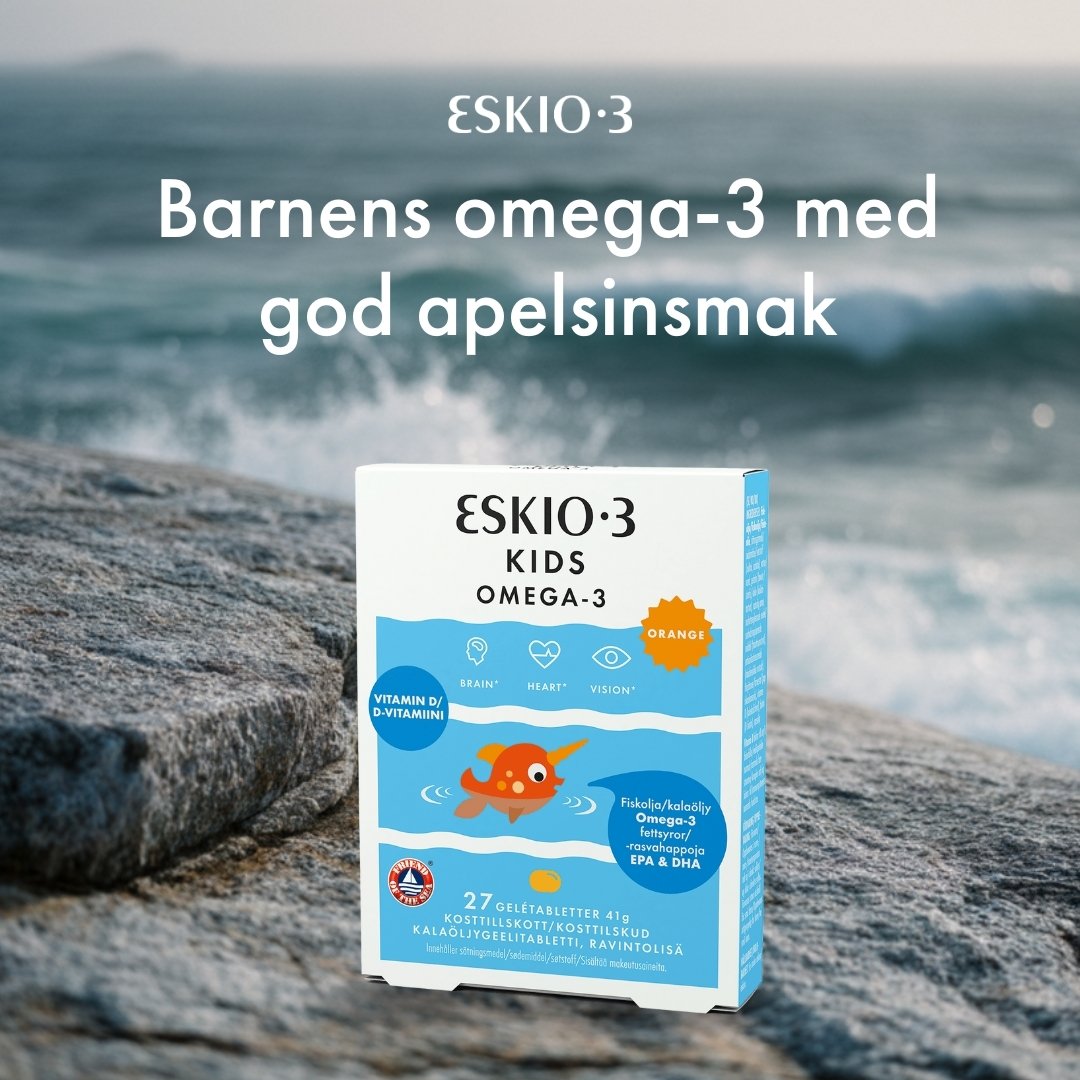 ESKIO-3 Kids Omega-3 & D-Vitamin 27 tuggtabletter