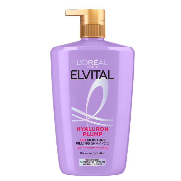 L'Oréal Paris Elvital Hyaluron Plump Schampo för fuktfattigt hår 1000 ml