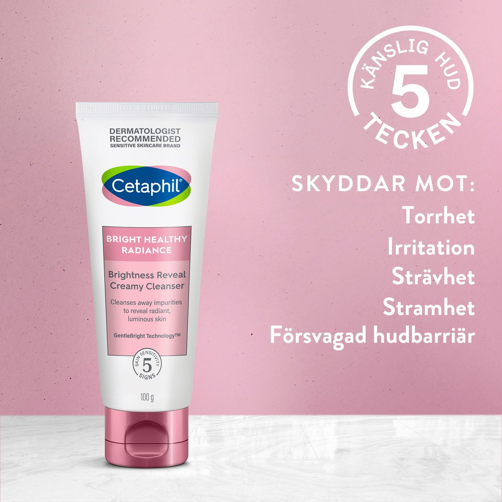Cetaphil Bright Healthy Radiance Brightness Reveal Creamy Cleanser 100ml