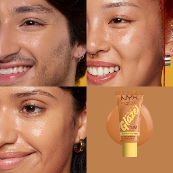 NYX Professional Makeup Buttermelt Glaze Soft Glow Skin Tint SPF30 Foundation 04 Almond Butta 30 ml