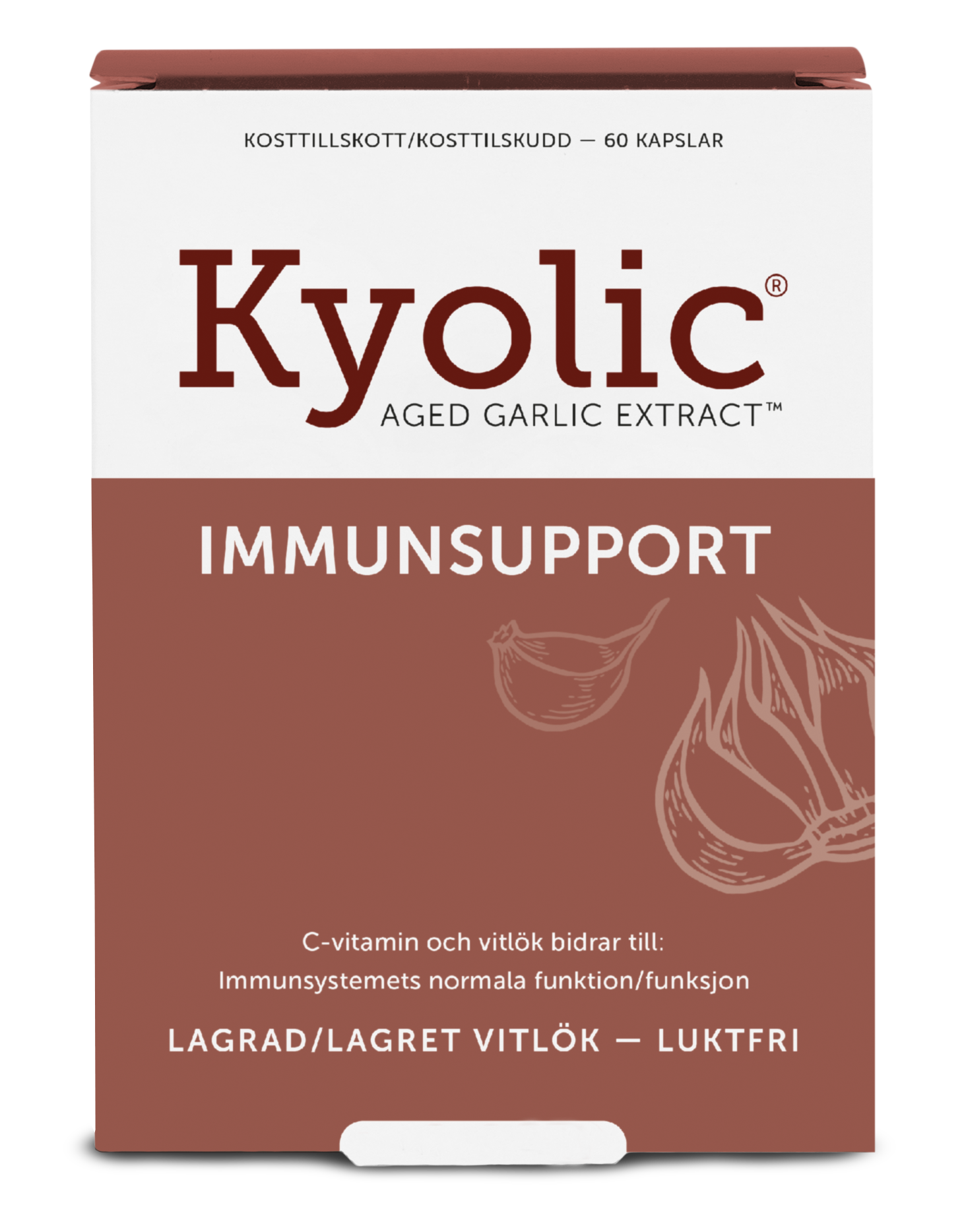 Kyolic Aged Carlic Extract + Immunsupport 60 kapslar