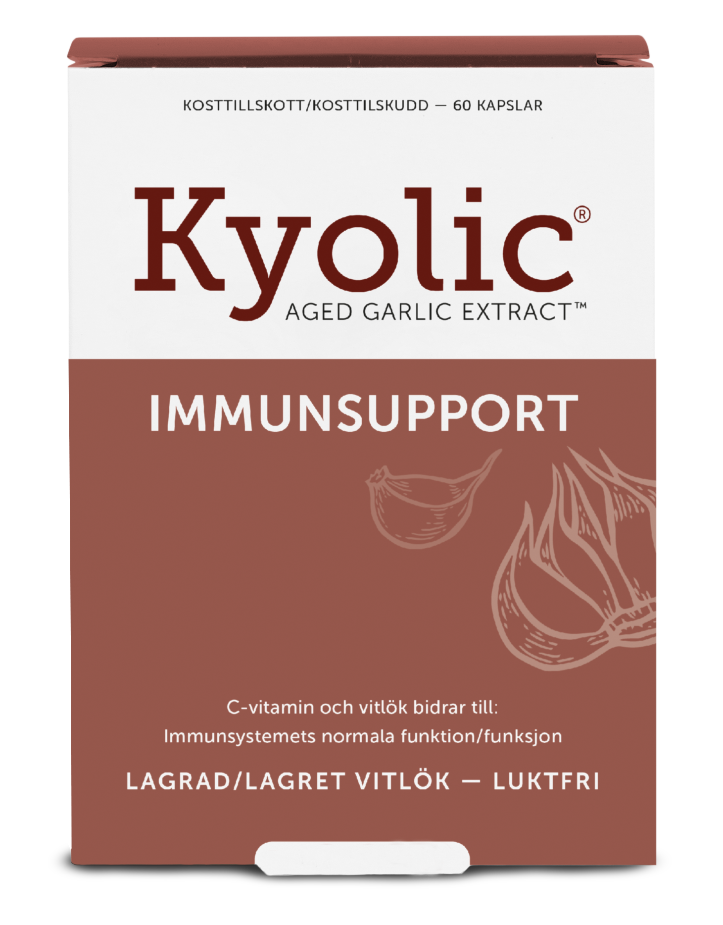 Kyolic Aged Carlic Extract + Immunsupport 60 kapslar